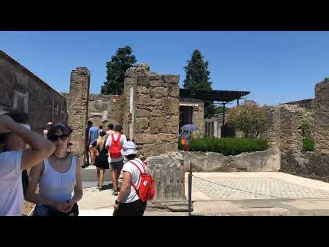 A Hidden Gem of Pompeii Ruins on Summer 2022 Walk Tour. Part 2. Casa del Fauna.