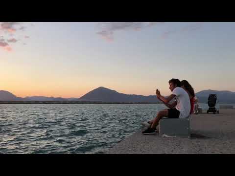 Sunset in Patras, Greece, 30 August 2021