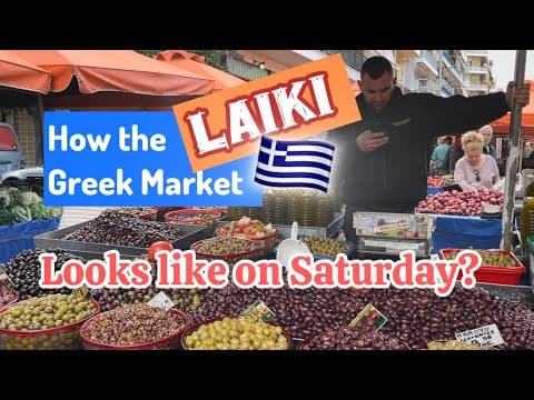 How the Greek 🇬🇷 Market Laïki Looks Like on Saturday?