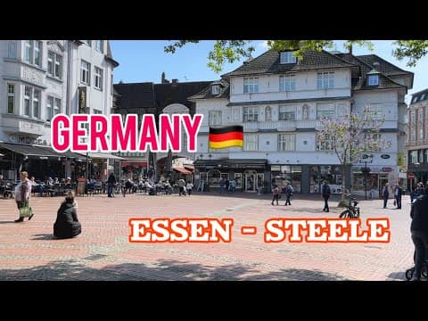 Essen - Steele - a Walk in Germany 🇩🇪 I am Walking in Many Different Cities Making Walking Videos!