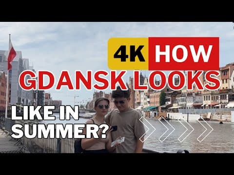 4K Gdańsk How Gdańsk Poland 🇵🇱 Looks Like in the End of Summer? 4K Walk Gdańsk