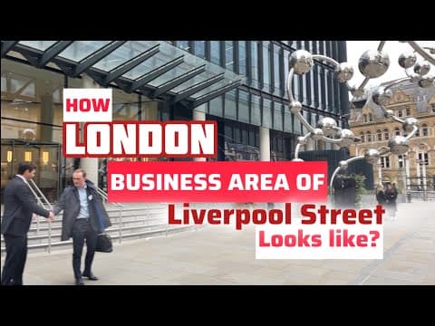 How London Business Area Full of Offices Looks Like? Who Are These People?