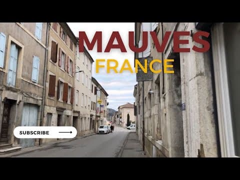 Mauves, a Walk in a French Village, Ardèche Region, France
