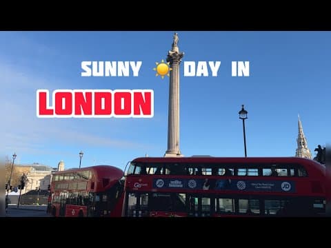 LONDON Sunny ☀️ Day Walk