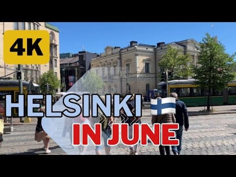 Helsinki 4K Walk in the Centre June
