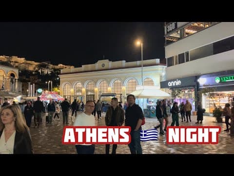GREECE 🇬🇷 How Athens Looks in November? ATHENS Night Vibes!