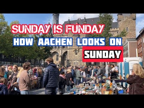 Sunday FUNDAY // How Aachen Germany 🇩🇪 Looks Like on Sunday? Let’s Go for A Walk!