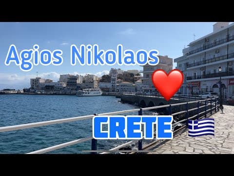 GREECE 🇬🇷  beauty: Agios Nikolaos in Crete 🇬🇷