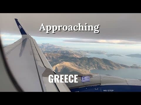 Aegean: Amsterdam - Athens 09.01.26: Approaching Greece 🇬🇷 and Landing in Athens 