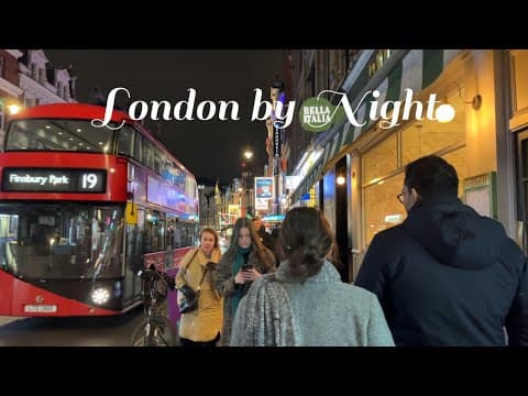 LONDON by Night // Night Lights of London Center - Soho and Piccadilly Circus