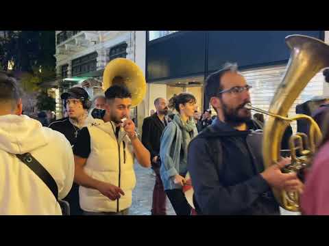 How Athens in Greece Looks in the Night? POV Walk Through Athens Center!