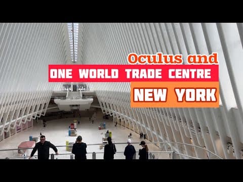 NEW YORK Oculus and One World Trade Centre Walk 🗽 | Manhattan, New York City | No Talking Walk