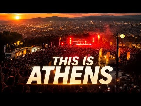 Greece Sunset 🌆 Panorama View and Open Air Clubbing. This is Athens 2026