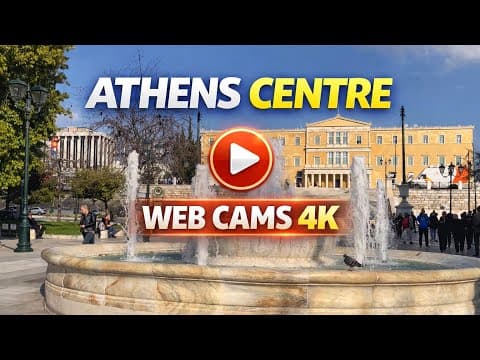 Athens LIVE 4K 🇬🇷 Syntagma, Monastiraki & Omonia | Real Time City Views 