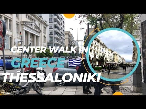 Thessaloniki City Center Cloudy Walk