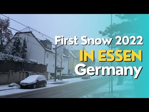 First Snow ❄️ 2022 in Essen, Germany 🇩🇪