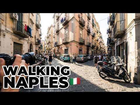 Naples Italy 🇮🇹 Sleeping District Walk from Lidl towards the Napoli Center