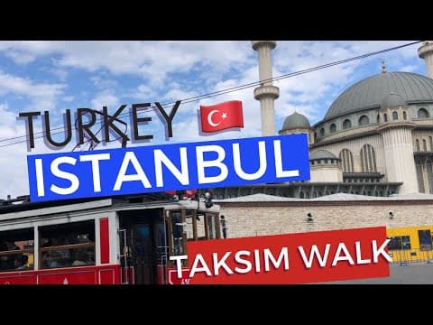 Istanbul Turkey 🇹🇷 Taksim City Center Walk