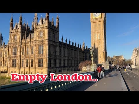 LONDON was Empty. I was surprised to see the London streets so empty and wanted to show it
