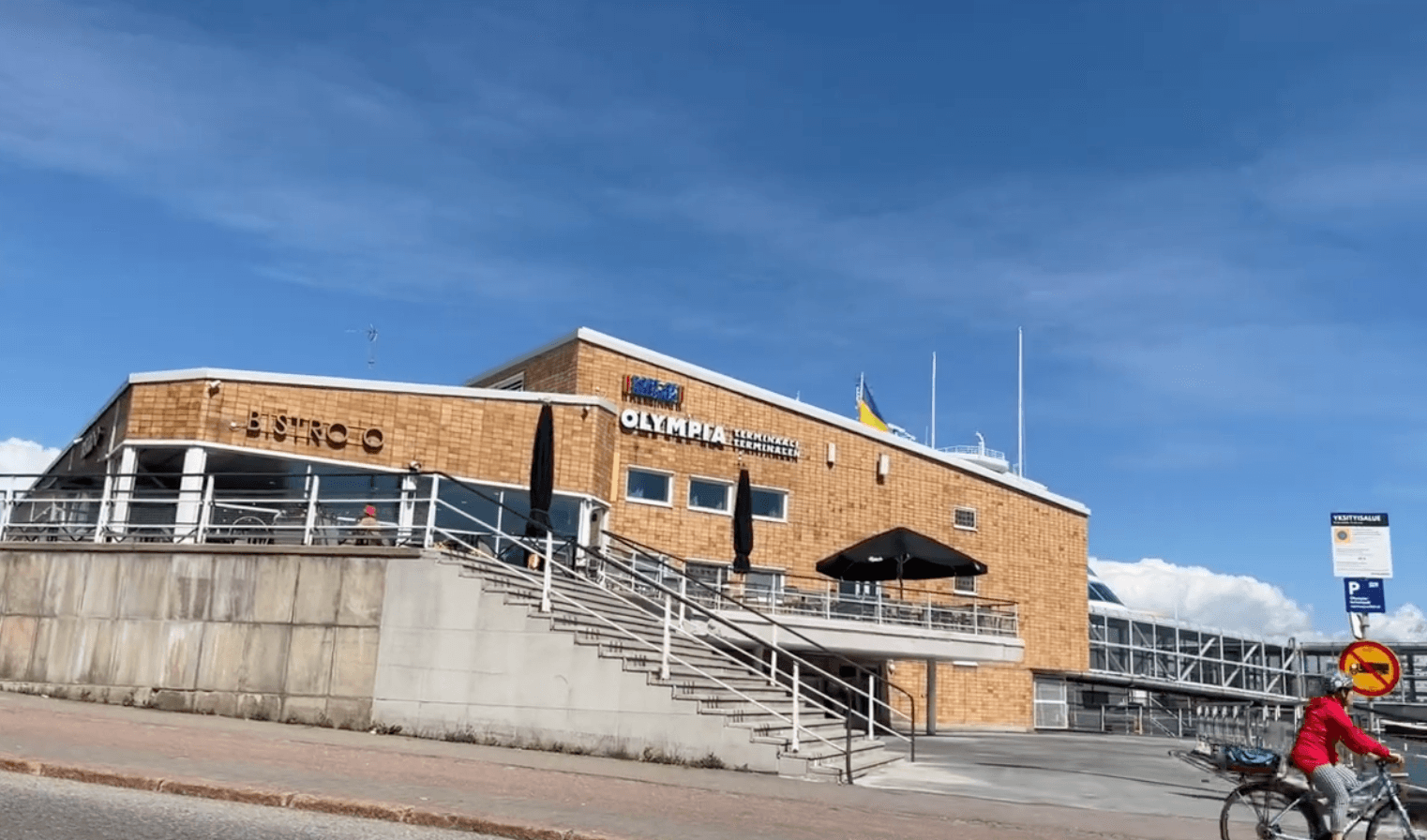 The Olympia Terminal building at Helsinki's harbour