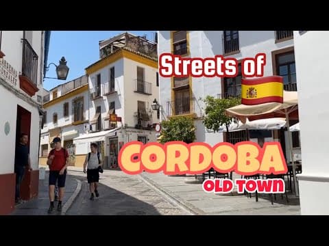 SPAIN πͺπΈ Streets of Cordoba Old Town - A Sunny and Hot Day Walk!